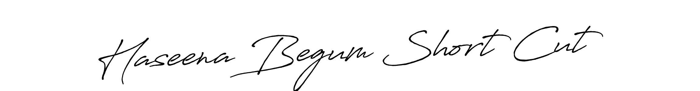 Create a beautiful signature design for name Haseena Begum Short Cut. With this signature (Antro_Vectra_Bolder) fonts, you can make a handwritten signature for free. Haseena Begum Short Cut signature style 7 images and pictures png
