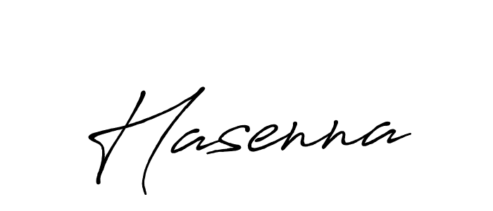 How to make Hasenna signature? Antro_Vectra_Bolder is a professional autograph style. Create handwritten signature for Hasenna name. Hasenna signature style 7 images and pictures png