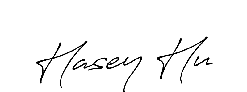 Make a beautiful signature design for name Hasey Hu. With this signature (Antro_Vectra_Bolder) style, you can create a handwritten signature for free. Hasey Hu signature style 7 images and pictures png