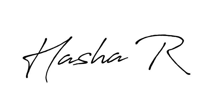 Use a signature maker to create a handwritten signature online. With this signature software, you can design (Antro_Vectra_Bolder) your own signature for name Hasha R. Hasha R signature style 7 images and pictures png