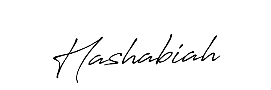 Hashabiah stylish signature style. Best Handwritten Sign (Antro_Vectra_Bolder) for my name. Handwritten Signature Collection Ideas for my name Hashabiah. Hashabiah signature style 7 images and pictures png