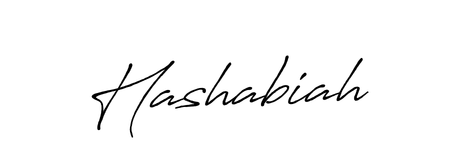 Hashabiah stylish signature style. Best Handwritten Sign (Antro_Vectra_Bolder) for my name. Handwritten Signature Collection Ideas for my name Hashabiah. Hashabiah signature style 7 images and pictures png