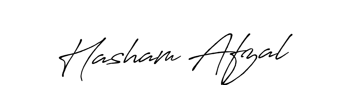 Also we have Hasham Afzal name is the best signature style. Create professional handwritten signature collection using Antro_Vectra_Bolder autograph style. Hasham Afzal signature style 7 images and pictures png
