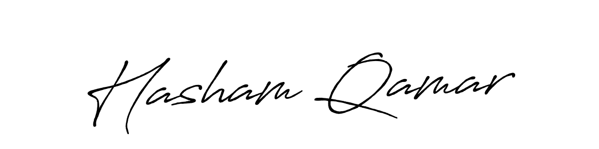 It looks lik you need a new signature style for name Hasham Qamar. Design unique handwritten (Antro_Vectra_Bolder) signature with our free signature maker in just a few clicks. Hasham Qamar signature style 7 images and pictures png