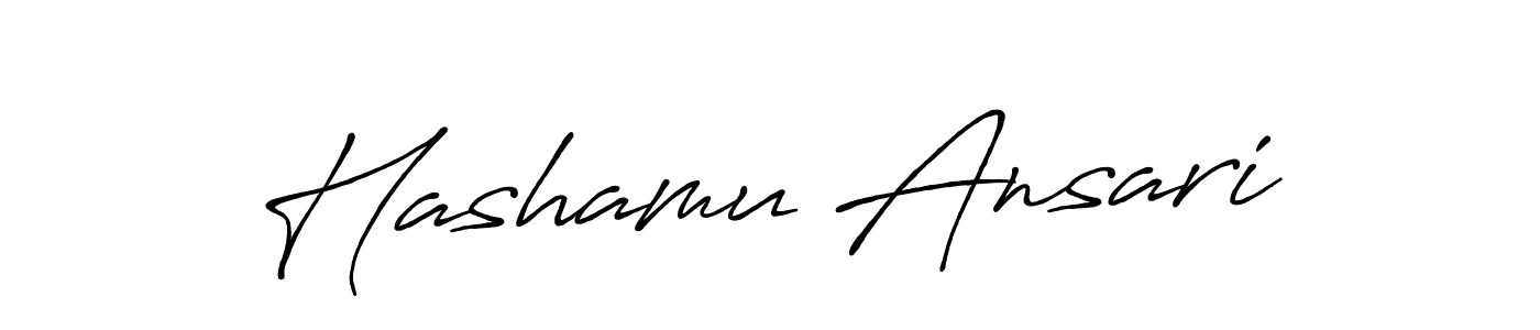 How to make Hashamu Ansari signature? Antro_Vectra_Bolder is a professional autograph style. Create handwritten signature for Hashamu Ansari name. Hashamu Ansari signature style 7 images and pictures png