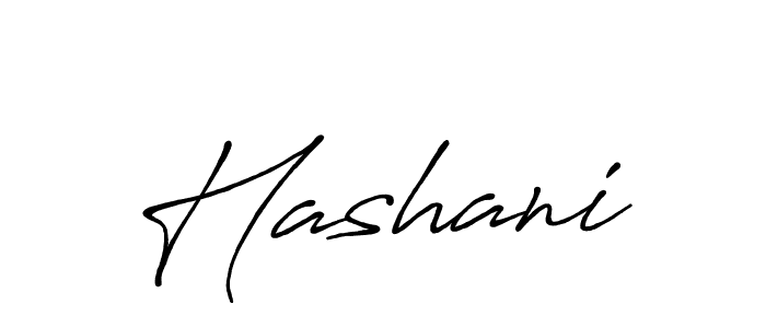 Use a signature maker to create a handwritten signature online. With this signature software, you can design (Antro_Vectra_Bolder) your own signature for name Hashani. Hashani signature style 7 images and pictures png
