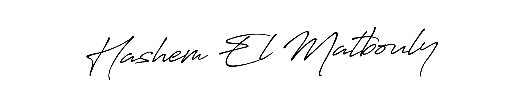 Make a beautiful signature design for name Hashem El Matbouly. With this signature (Antro_Vectra_Bolder) style, you can create a handwritten signature for free. Hashem El Matbouly signature style 7 images and pictures png
