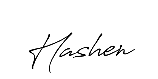 Use a signature maker to create a handwritten signature online. With this signature software, you can design (Antro_Vectra_Bolder) your own signature for name Hashen. Hashen signature style 7 images and pictures png