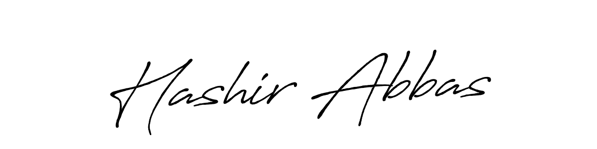 Design your own signature with our free online signature maker. With this signature software, you can create a handwritten (Antro_Vectra_Bolder) signature for name Hashir Abbas. Hashir Abbas signature style 7 images and pictures png