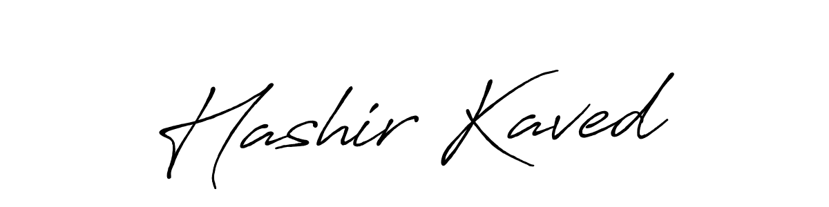 Create a beautiful signature design for name Hashir Kaved. With this signature (Antro_Vectra_Bolder) fonts, you can make a handwritten signature for free. Hashir Kaved signature style 7 images and pictures png