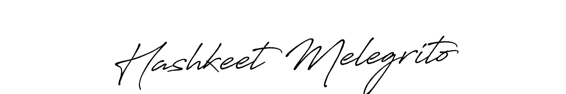 How to make Hashkeet Melegrito name signature. Use Antro_Vectra_Bolder style for creating short signs online. This is the latest handwritten sign. Hashkeet Melegrito signature style 7 images and pictures png