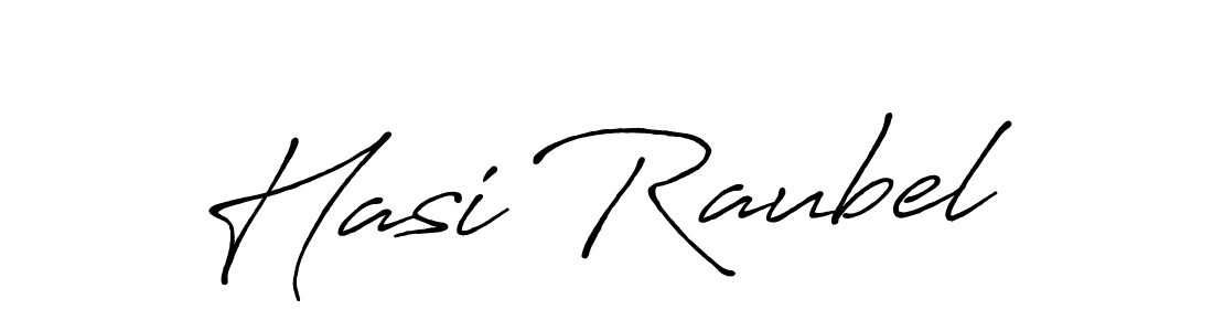 Design your own signature with our free online signature maker. With this signature software, you can create a handwritten (Antro_Vectra_Bolder) signature for name Hasi Raubel. Hasi Raubel signature style 7 images and pictures png