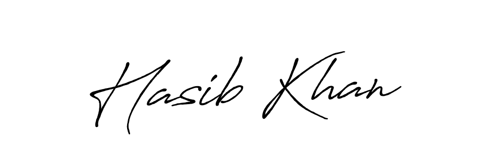 Design your own signature with our free online signature maker. With this signature software, you can create a handwritten (Antro_Vectra_Bolder) signature for name Hasib Khan. Hasib Khan signature style 7 images and pictures png