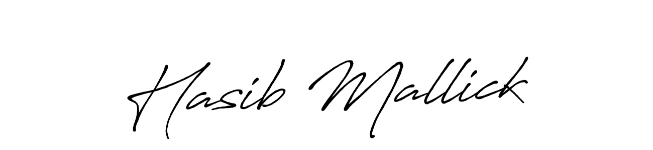 Design your own signature with our free online signature maker. With this signature software, you can create a handwritten (Antro_Vectra_Bolder) signature for name Hasib Mallick. Hasib Mallick signature style 7 images and pictures png