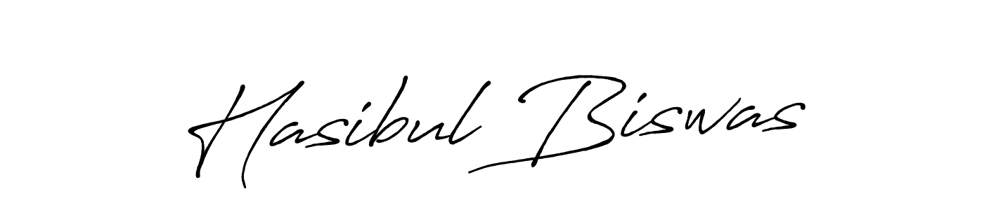 Make a beautiful signature design for name Hasibul Biswas. With this signature (Antro_Vectra_Bolder) style, you can create a handwritten signature for free. Hasibul Biswas signature style 7 images and pictures png