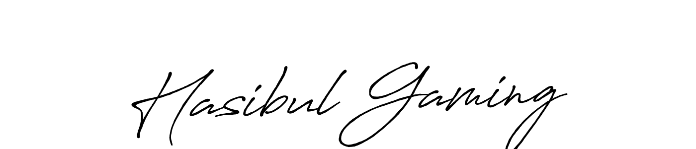 Make a beautiful signature design for name Hasibul Gaming. With this signature (Antro_Vectra_Bolder) style, you can create a handwritten signature for free. Hasibul Gaming signature style 7 images and pictures png