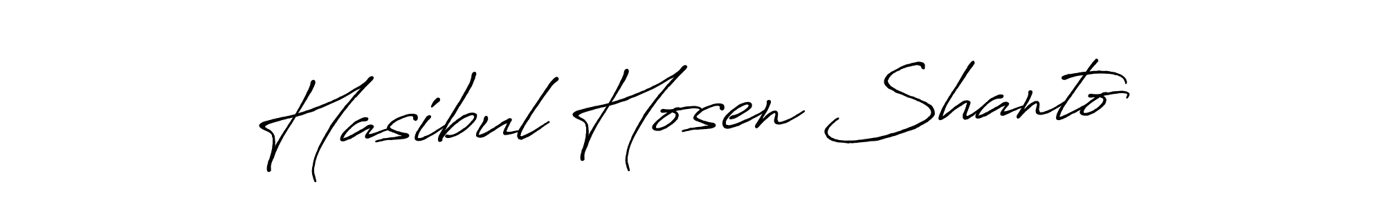 How to make Hasibul Hosen Shanto name signature. Use Antro_Vectra_Bolder style for creating short signs online. This is the latest handwritten sign. Hasibul Hosen Shanto signature style 7 images and pictures png