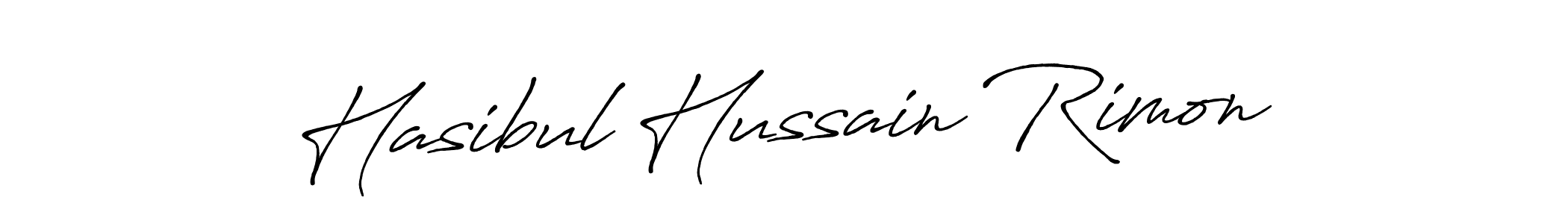 Also we have Hasibul Hussain Rimon name is the best signature style. Create professional handwritten signature collection using Antro_Vectra_Bolder autograph style. Hasibul Hussain Rimon signature style 7 images and pictures png