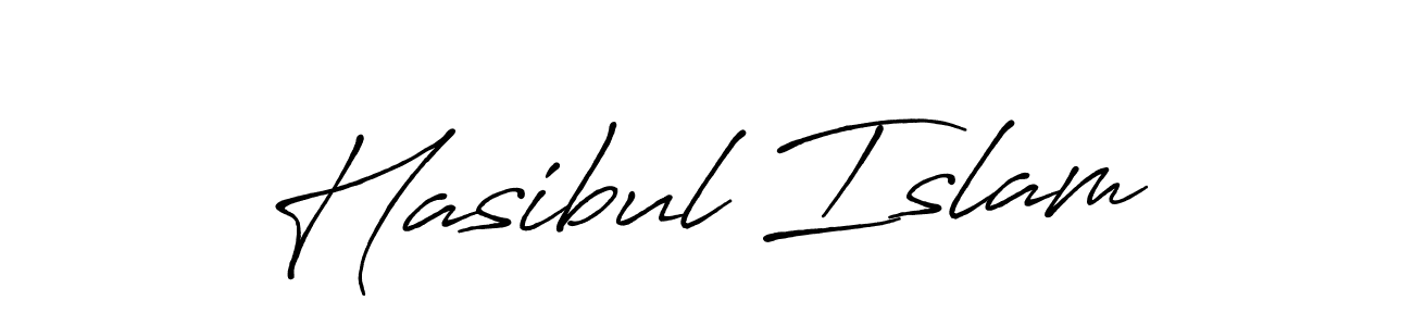 Hasibul Islam stylish signature style. Best Handwritten Sign (Antro_Vectra_Bolder) for my name. Handwritten Signature Collection Ideas for my name Hasibul Islam. Hasibul Islam signature style 7 images and pictures png