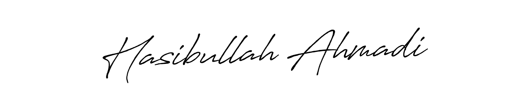 Hasibullah Ahmadi stylish signature style. Best Handwritten Sign (Antro_Vectra_Bolder) for my name. Handwritten Signature Collection Ideas for my name Hasibullah Ahmadi. Hasibullah Ahmadi signature style 7 images and pictures png