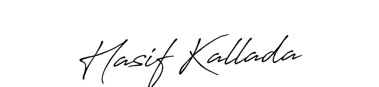 Create a beautiful signature design for name Hasif Kallada. With this signature (Antro_Vectra_Bolder) fonts, you can make a handwritten signature for free. Hasif Kallada signature style 7 images and pictures png