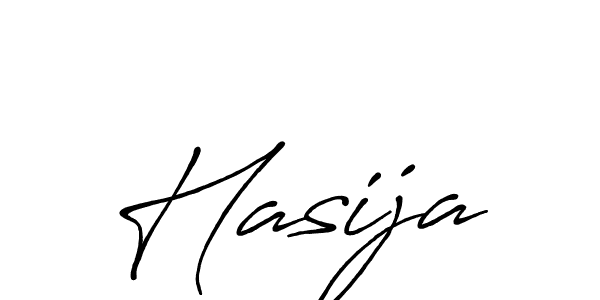 How to make Hasija signature? Antro_Vectra_Bolder is a professional autograph style. Create handwritten signature for Hasija name. Hasija signature style 7 images and pictures png