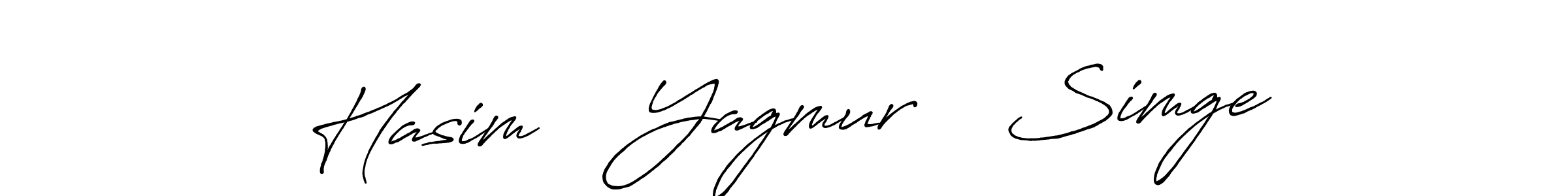 Create a beautiful signature design for name Hasim    Yagmur    Simge. With this signature (Antro_Vectra_Bolder) fonts, you can make a handwritten signature for free. Hasim    Yagmur    Simge signature style 7 images and pictures png