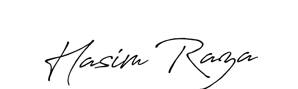 How to make Hasim Raza name signature. Use Antro_Vectra_Bolder style for creating short signs online. This is the latest handwritten sign. Hasim Raza signature style 7 images and pictures png