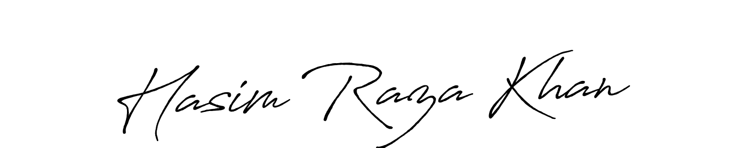 Design your own signature with our free online signature maker. With this signature software, you can create a handwritten (Antro_Vectra_Bolder) signature for name Hasim Raza Khan. Hasim Raza Khan signature style 7 images and pictures png