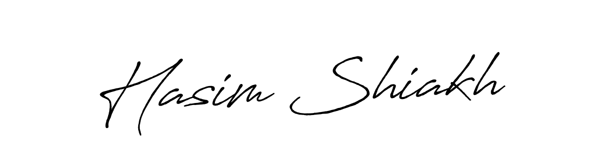 It looks lik you need a new signature style for name Hasim Shiakh. Design unique handwritten (Antro_Vectra_Bolder) signature with our free signature maker in just a few clicks. Hasim Shiakh signature style 7 images and pictures png