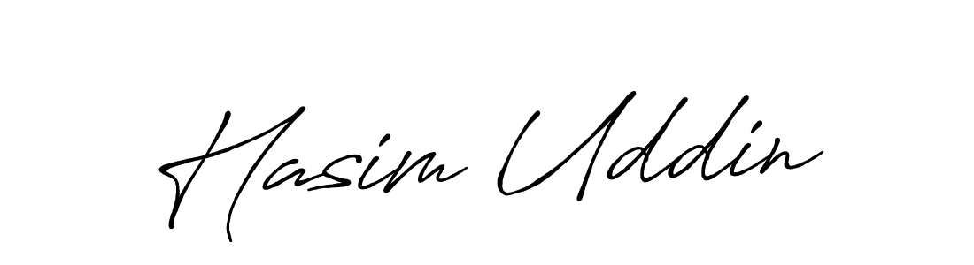 Use a signature maker to create a handwritten signature online. With this signature software, you can design (Antro_Vectra_Bolder) your own signature for name Hasim Uddin. Hasim Uddin signature style 7 images and pictures png