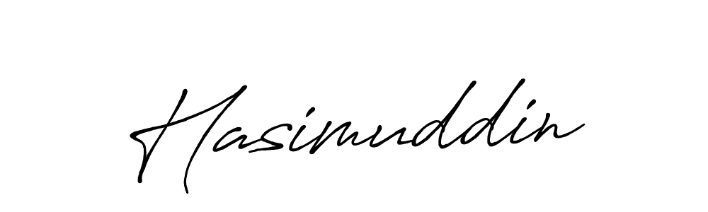 Use a signature maker to create a handwritten signature online. With this signature software, you can design (Antro_Vectra_Bolder) your own signature for name Hasimuddin. Hasimuddin signature style 7 images and pictures png