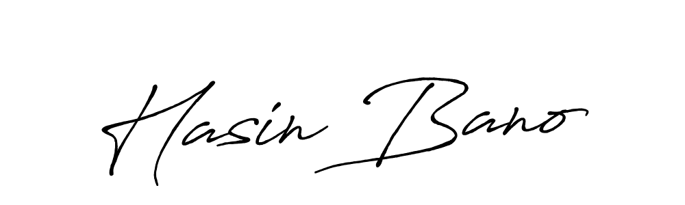 Use a signature maker to create a handwritten signature online. With this signature software, you can design (Antro_Vectra_Bolder) your own signature for name Hasin Bano. Hasin Bano signature style 7 images and pictures png