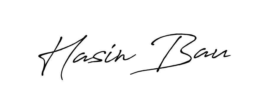 Make a beautiful signature design for name Hasin Bau. With this signature (Antro_Vectra_Bolder) style, you can create a handwritten signature for free. Hasin Bau signature style 7 images and pictures png