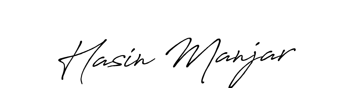 Make a beautiful signature design for name Hasin Manjar. With this signature (Antro_Vectra_Bolder) style, you can create a handwritten signature for free. Hasin Manjar signature style 7 images and pictures png