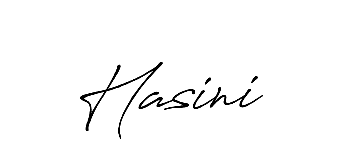 How to make Hasini  name signature. Use Antro_Vectra_Bolder style for creating short signs online. This is the latest handwritten sign. Hasini  signature style 7 images and pictures png