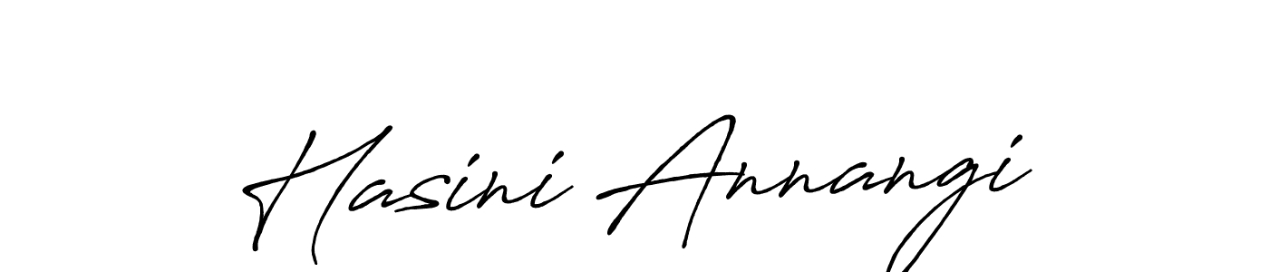 Make a short Hasini Annangi signature style. Manage your documents anywhere anytime using Antro_Vectra_Bolder. Create and add eSignatures, submit forms, share and send files easily. Hasini Annangi signature style 7 images and pictures png