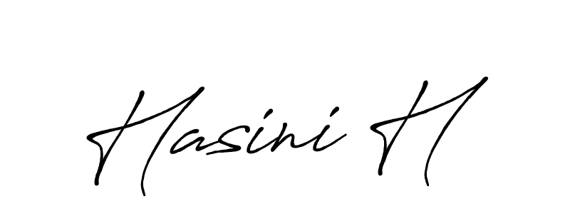 if you are searching for the best signature style for your name Hasini H. so please give up your signature search. here we have designed multiple signature styles  using Antro_Vectra_Bolder. Hasini H signature style 7 images and pictures png