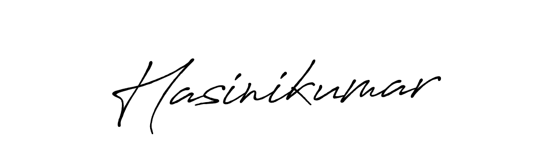 Create a beautiful signature design for name Hasinikumar. With this signature (Antro_Vectra_Bolder) fonts, you can make a handwritten signature for free. Hasinikumar signature style 7 images and pictures png
