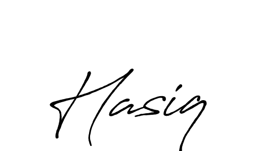 Design your own signature with our free online signature maker. With this signature software, you can create a handwritten (Antro_Vectra_Bolder) signature for name Hasiq. Hasiq signature style 7 images and pictures png