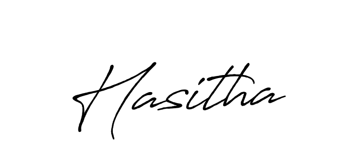 Make a beautiful signature design for name Hasitha. With this signature (Antro_Vectra_Bolder) style, you can create a handwritten signature for free. Hasitha signature style 7 images and pictures png