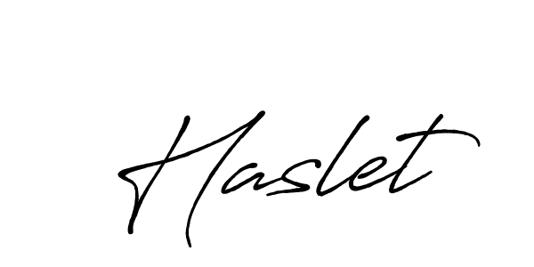 You should practise on your own different ways (Antro_Vectra_Bolder) to write your name (Haslet) in signature. don't let someone else do it for you. Haslet signature style 7 images and pictures png