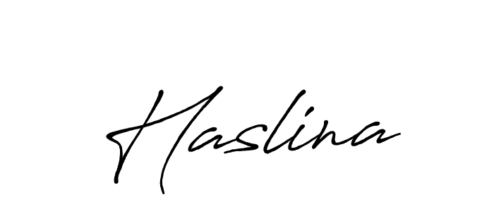 Make a beautiful signature design for name Haslina. Use this online signature maker to create a handwritten signature for free. Haslina signature style 7 images and pictures png