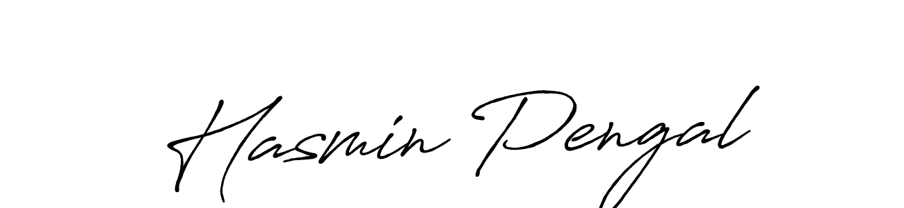 Create a beautiful signature design for name Hasmin Pengal. With this signature (Antro_Vectra_Bolder) fonts, you can make a handwritten signature for free. Hasmin Pengal signature style 7 images and pictures png