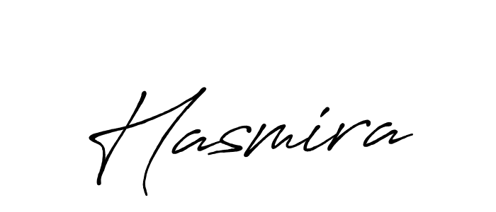 Design your own signature with our free online signature maker. With this signature software, you can create a handwritten (Antro_Vectra_Bolder) signature for name Hasmira. Hasmira signature style 7 images and pictures png