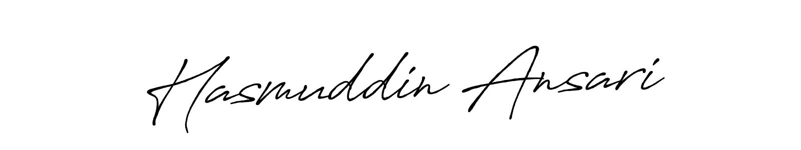 Design your own signature with our free online signature maker. With this signature software, you can create a handwritten (Antro_Vectra_Bolder) signature for name Hasmuddin Ansari. Hasmuddin Ansari signature style 7 images and pictures png