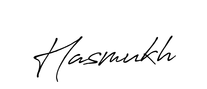 Use a signature maker to create a handwritten signature online. With this signature software, you can design (Antro_Vectra_Bolder) your own signature for name Hasmukh. Hasmukh signature style 7 images and pictures png