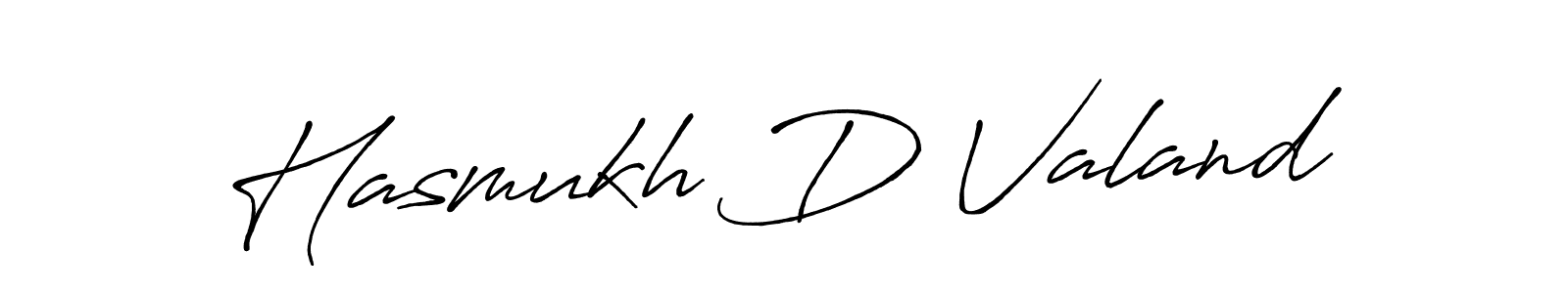 Design your own signature with our free online signature maker. With this signature software, you can create a handwritten (Antro_Vectra_Bolder) signature for name Hasmukh D Valand. Hasmukh D Valand signature style 7 images and pictures png