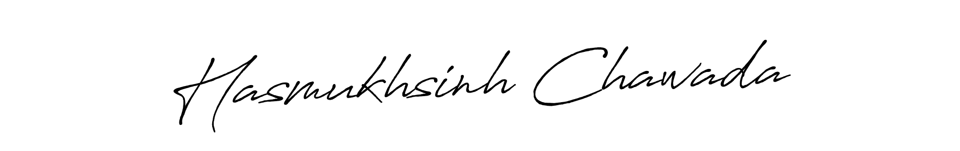 Use a signature maker to create a handwritten signature online. With this signature software, you can design (Antro_Vectra_Bolder) your own signature for name Hasmukhsinh Chawada. Hasmukhsinh Chawada signature style 7 images and pictures png