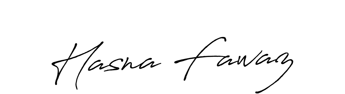 Create a beautiful signature design for name Hasna Fawaz. With this signature (Antro_Vectra_Bolder) fonts, you can make a handwritten signature for free. Hasna Fawaz signature style 7 images and pictures png